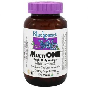 Comprar Bluebonnet Nutrition, MultiONE® com Ferro - 120 Cápsulas Vegetarianas