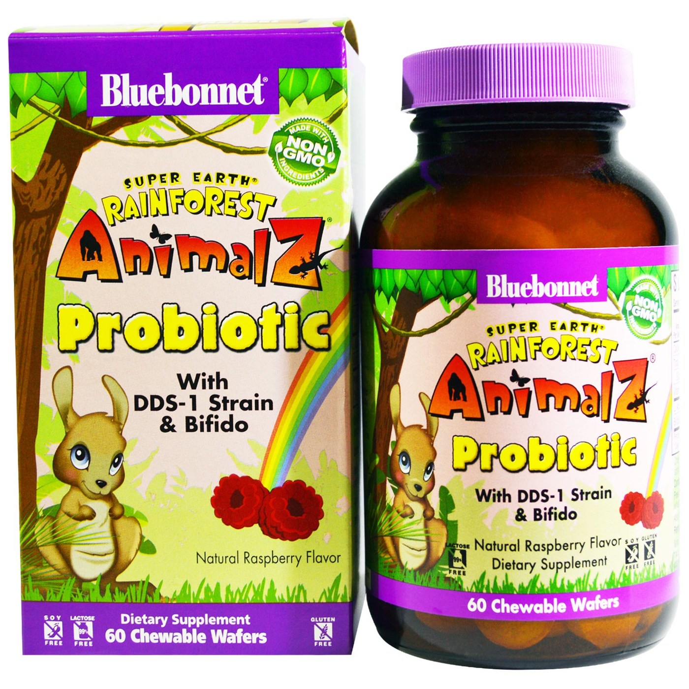 Comprar Bluebonnet Nutrition, Probiótico Animalz® - 60 Wafers Mastigáveis