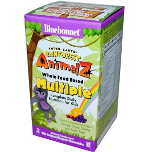 Comprar Bluebonnet Nutrition Super Earth Rainforest Animalz Whole Food Based Multiple, Assorted - 180 Chewables