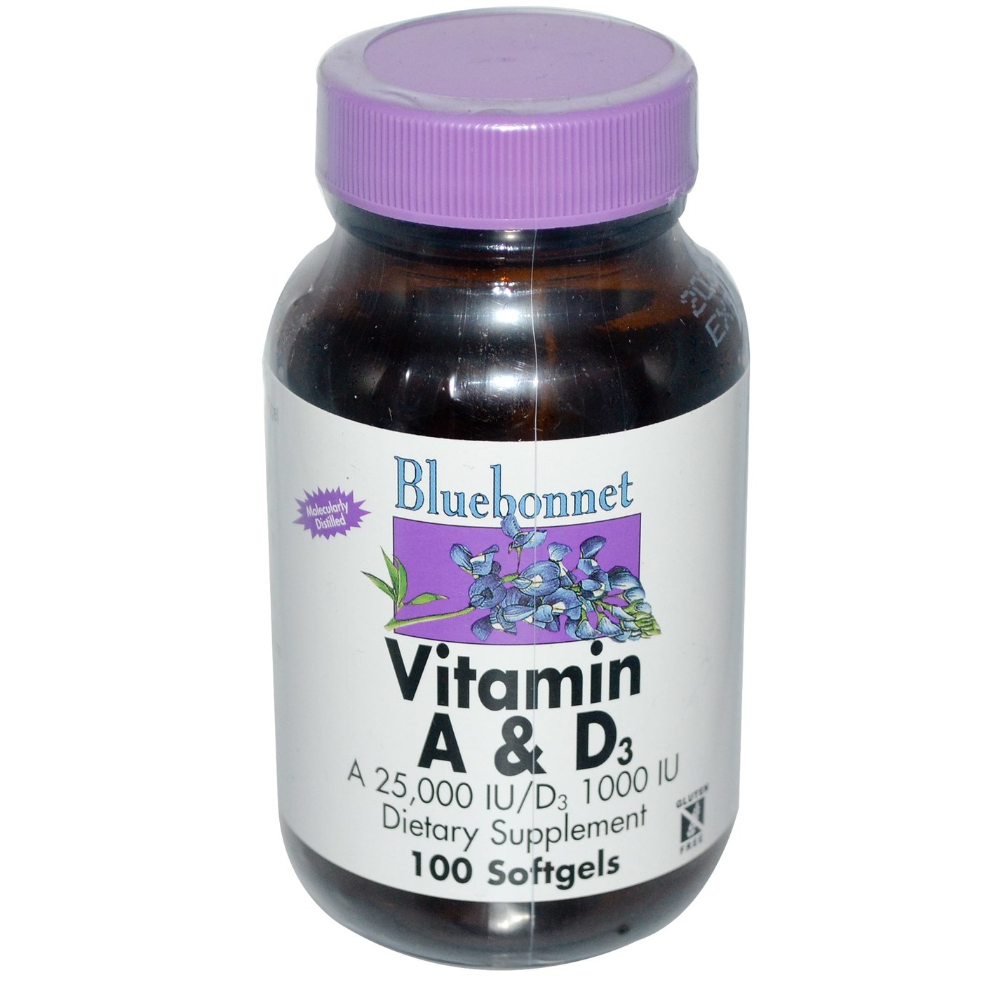 Comprar Bluebonnet Nutrition, Vitamina A & D3 - 100 Cápsulas em Gel