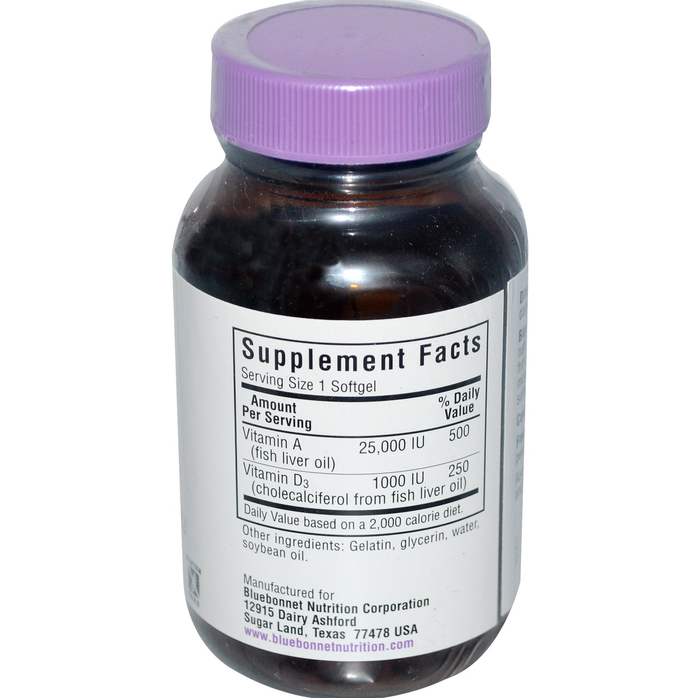 Comprar Bluebonnet Nutrition, Vitamina A & D3 - 100 Cápsulas em Gel - Imagem 2