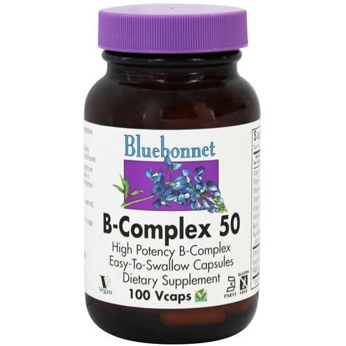 Comprar Bluebonnet Nutrition, B-Complexo 50 - 100 Cápsulas Vegetarianas