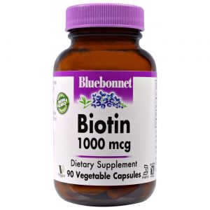 Comprar Bluebonnet Nutrition Biotin - 1,000 mcg - 90 Cápsulas Vegetarianas