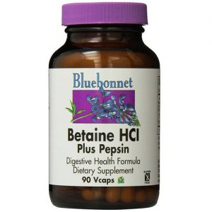 Comprar Bluebonnet Nutrition Betaine HCI mais Pepsin - 90 Cápsulas Vegetarianas
