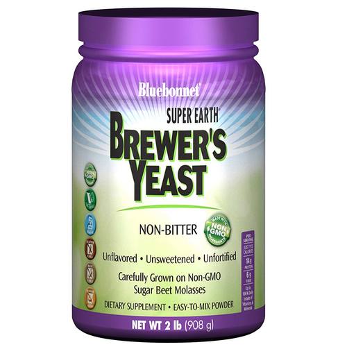 Comprar Bluebonnet Nutrition, Levedura de Cerveja Super Earth - Sem sabor - 908g em Pó