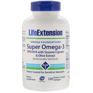 Comprar Life Extension, Omega Foundations, Super Omega-3, 120 Cápsulas Gelatinosas de Revestimento Entérico