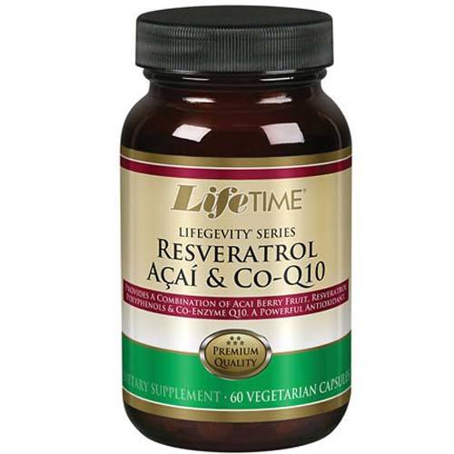 Comprar Resveratrol Açaí e CoQ10 LifeTime 60 Veg Cápsulas