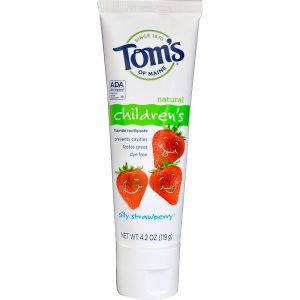 Comprar Tom's of Maine, Creme Dental Infantil com Flúor, Morango - 119 g