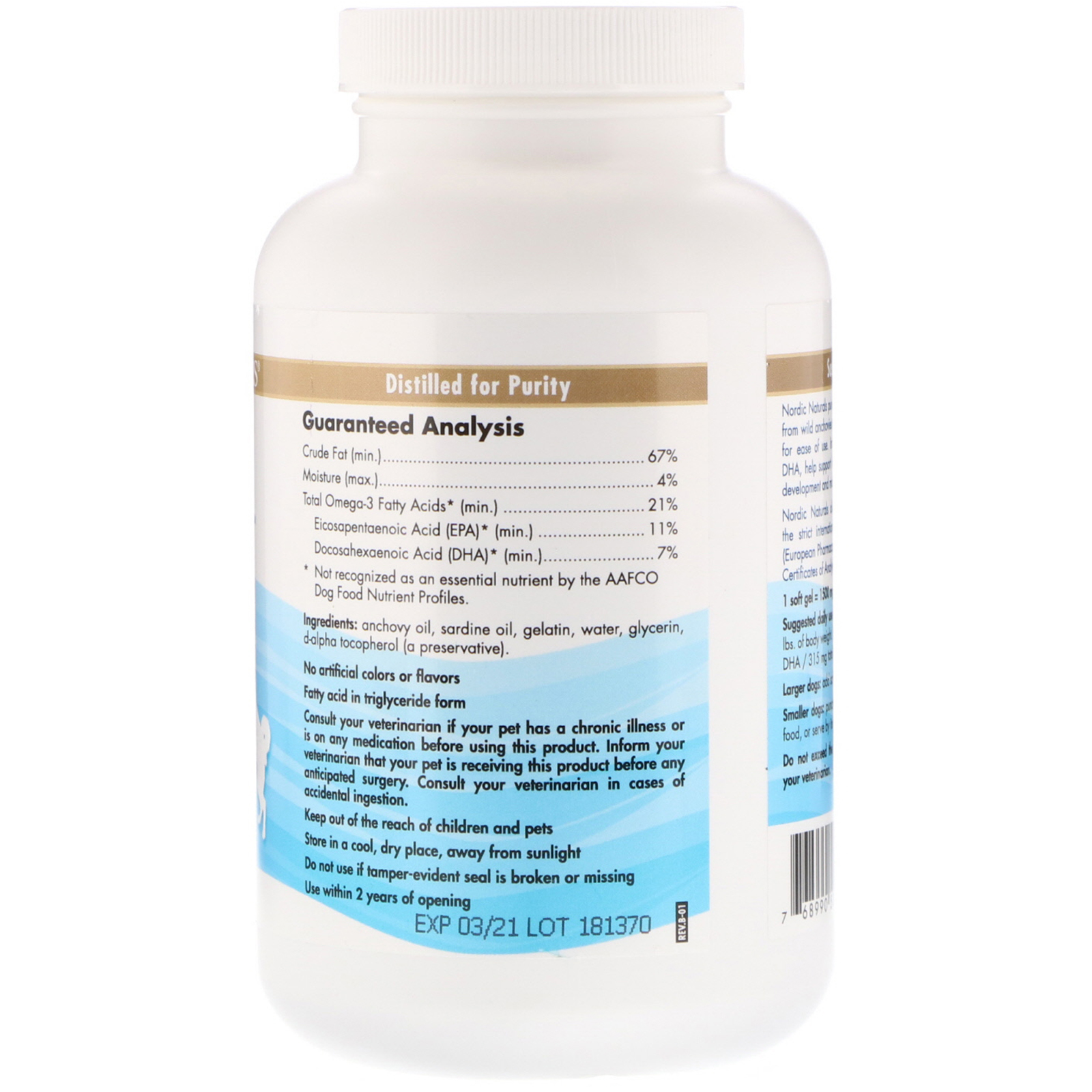 Comprar Nordic Naturals, Omega-3 Pet, Cápsulas Softgel, para Cães, 180 Cápsulas Softgel - Imagem 2