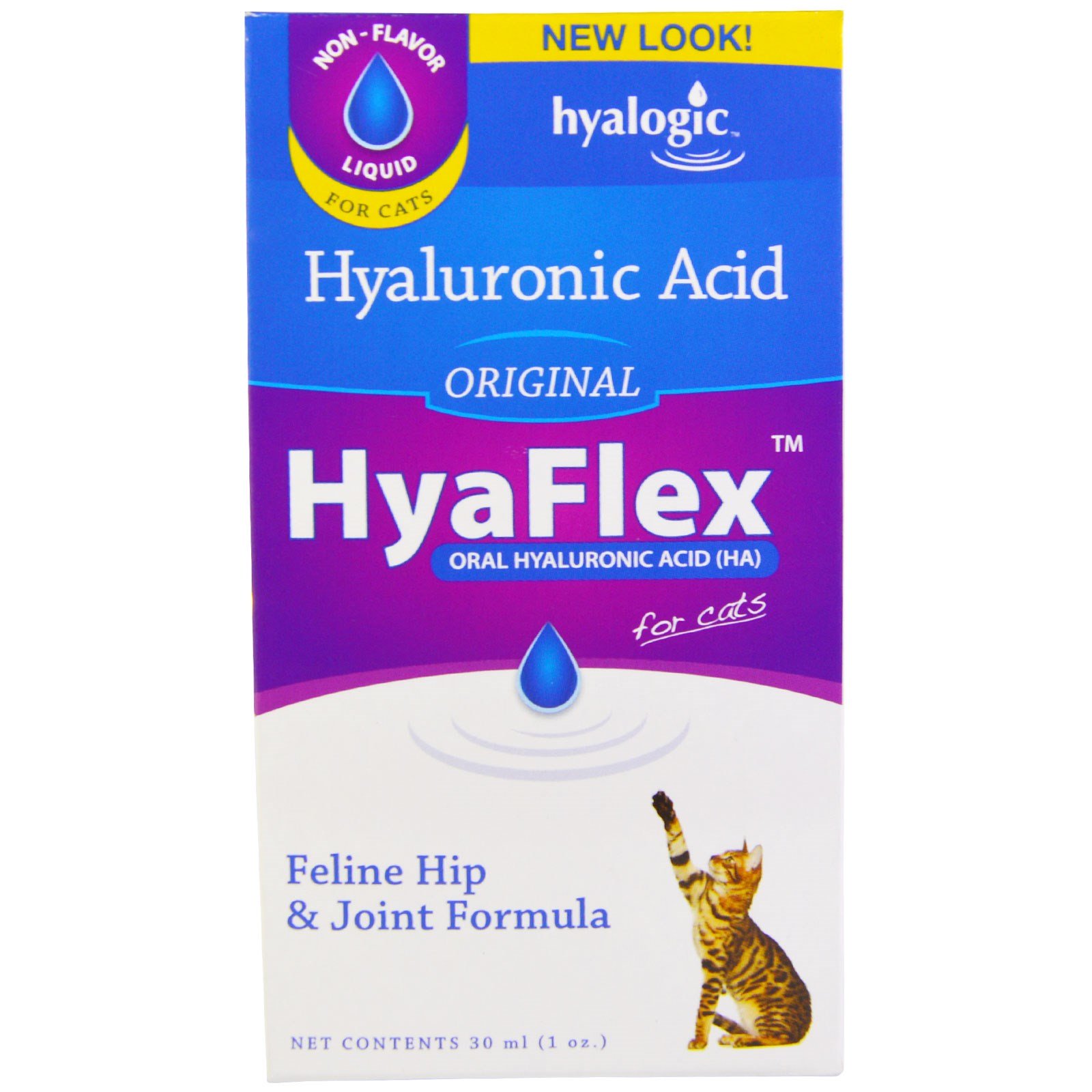 Comprar Hyalogic , Hialurônico Flexível para Gatos, Ácido Hialurônico (HA) via Oral, Original, 1 onça (30 mL)