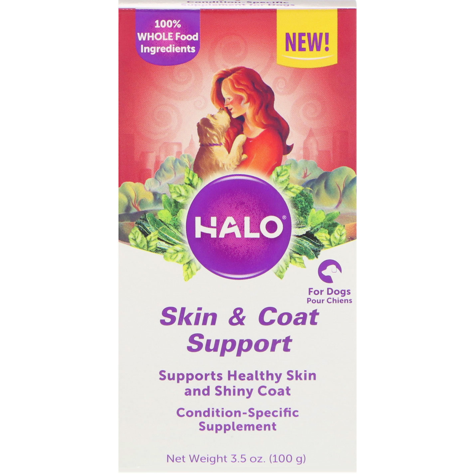 Comprar Halo, Suporte para Pele e Pelagem, Para Cães, 100 g