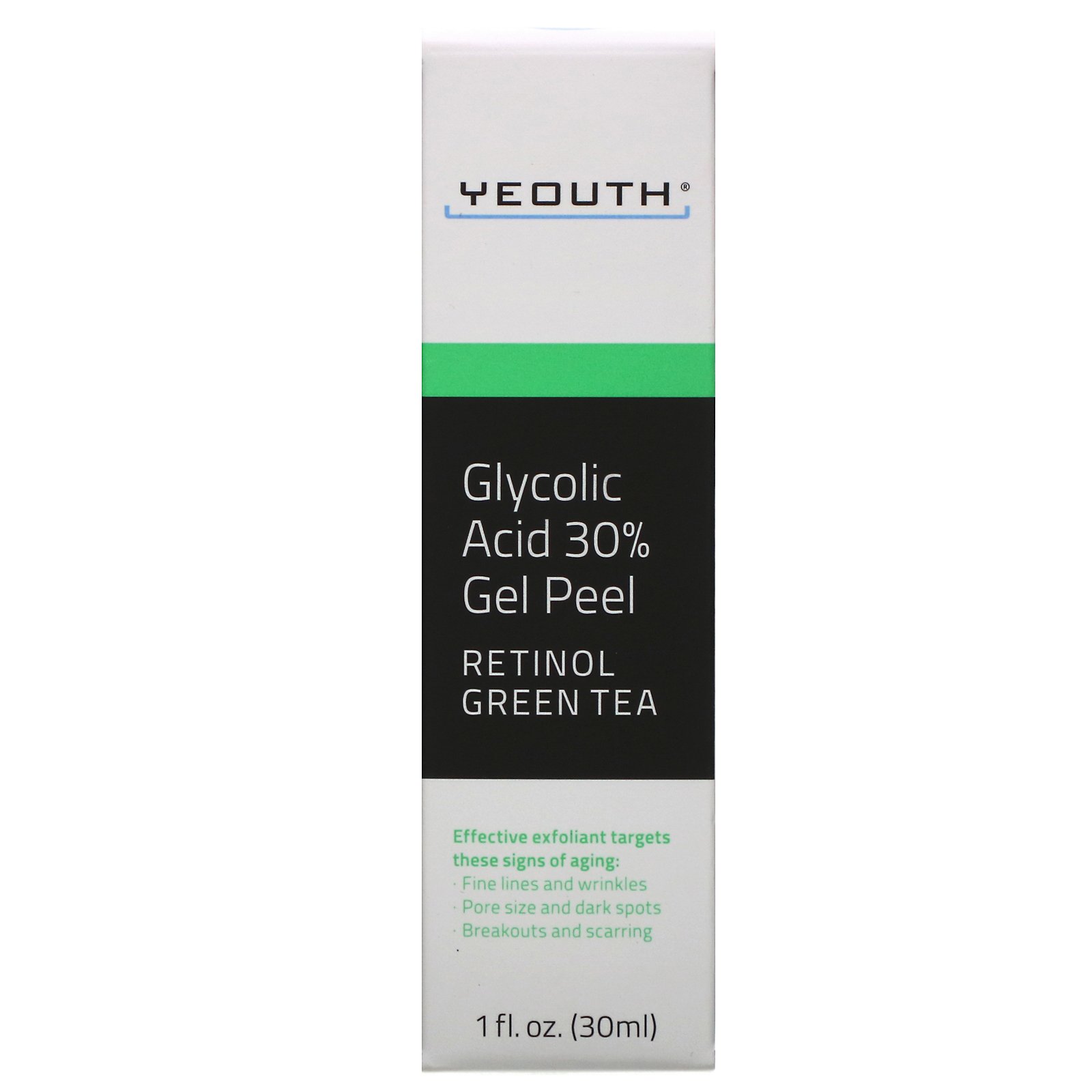 Comprar Yeouth, Ácido Glicólico, Gel Esfoliante 30%, 30 ml (1 fl oz)