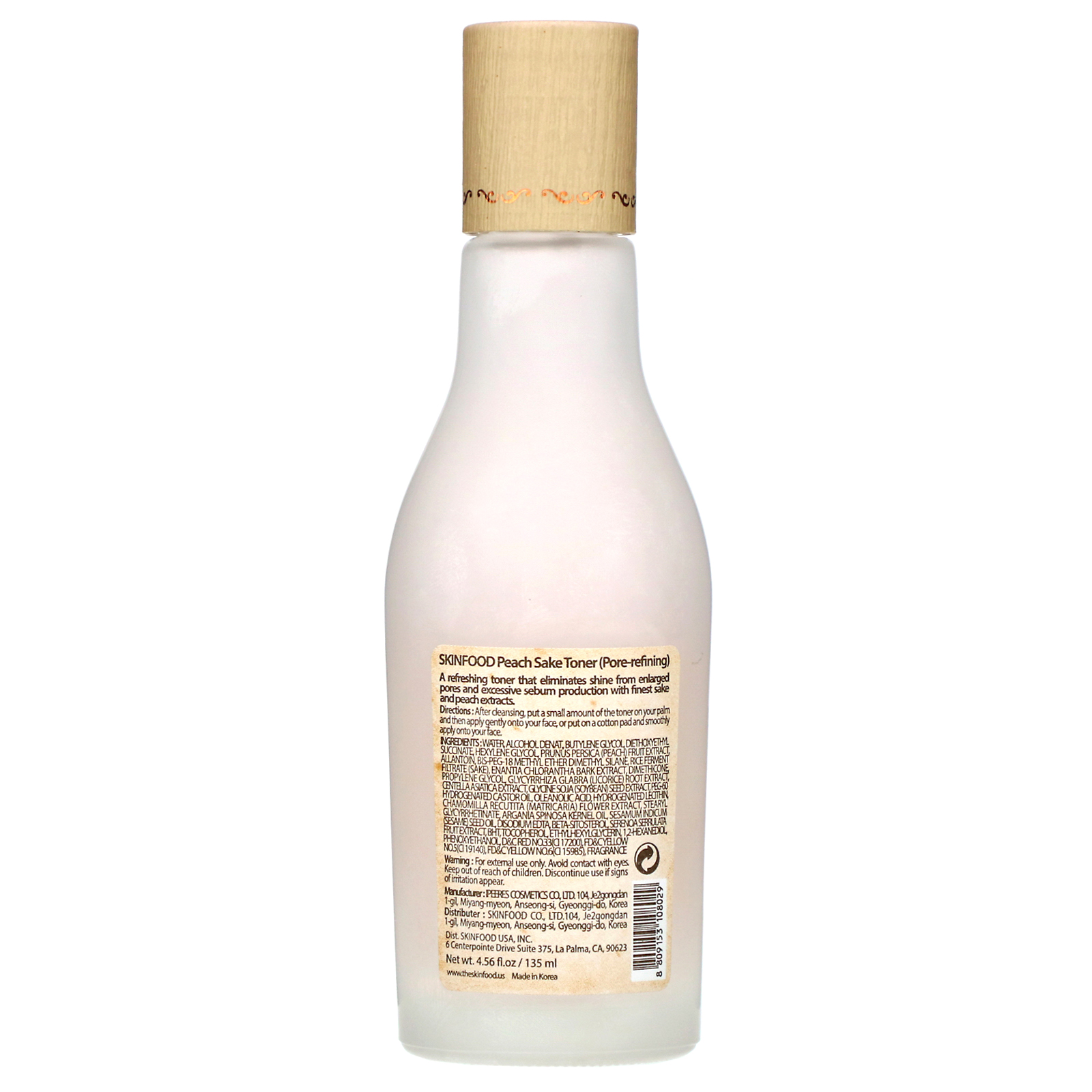 Comprar Skinfood, Peach Sake Toner, 4.56 oz (135 ml) - Imagem 2