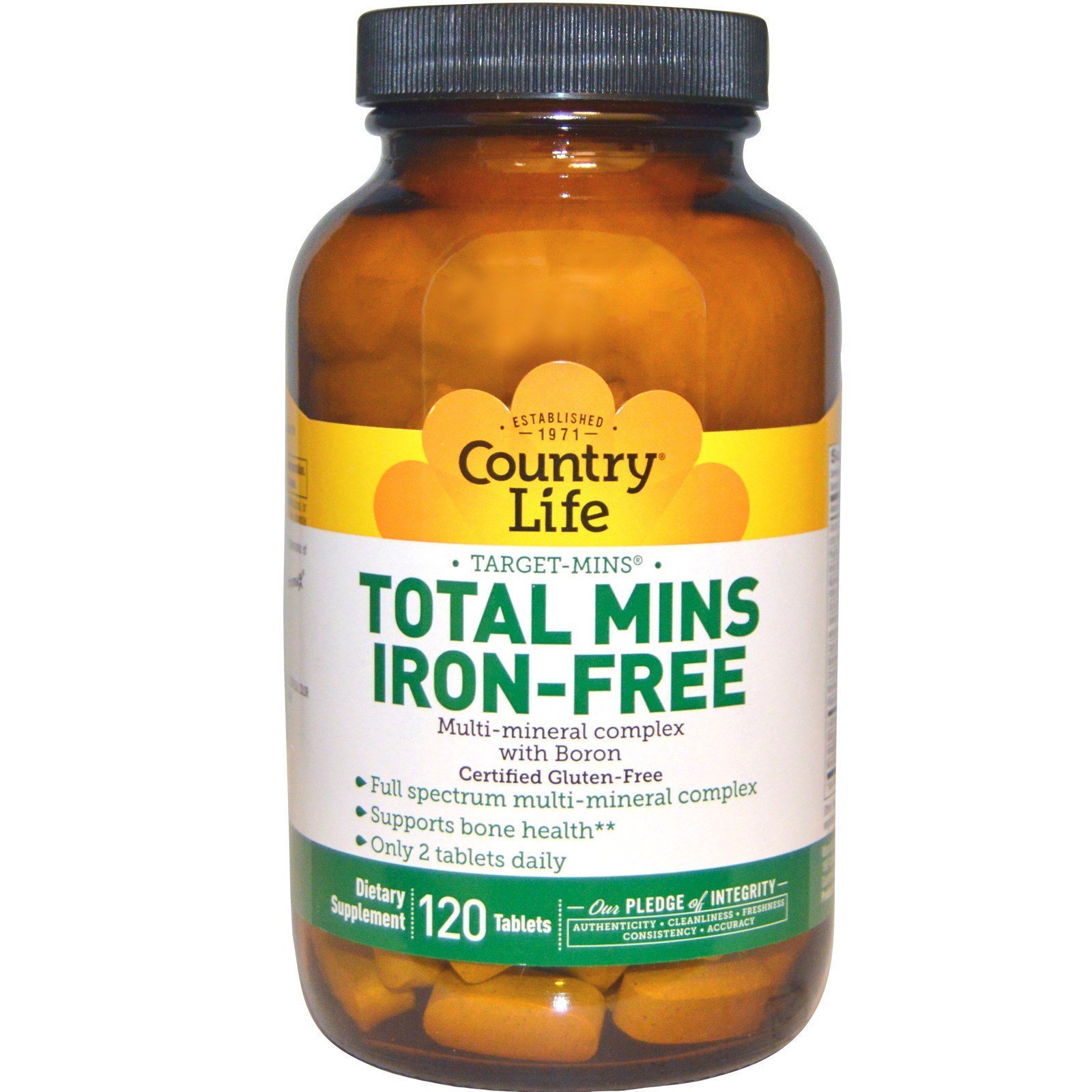 Comprar Country Life, Target-Mins Total Mins, Iron-Free, 120 Tablets