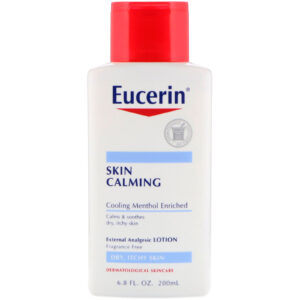 Comprar Eucerin, Calmante para a pele, Loção analgésica externa, sem fragrância, 6,8 fl oz (200 ml)