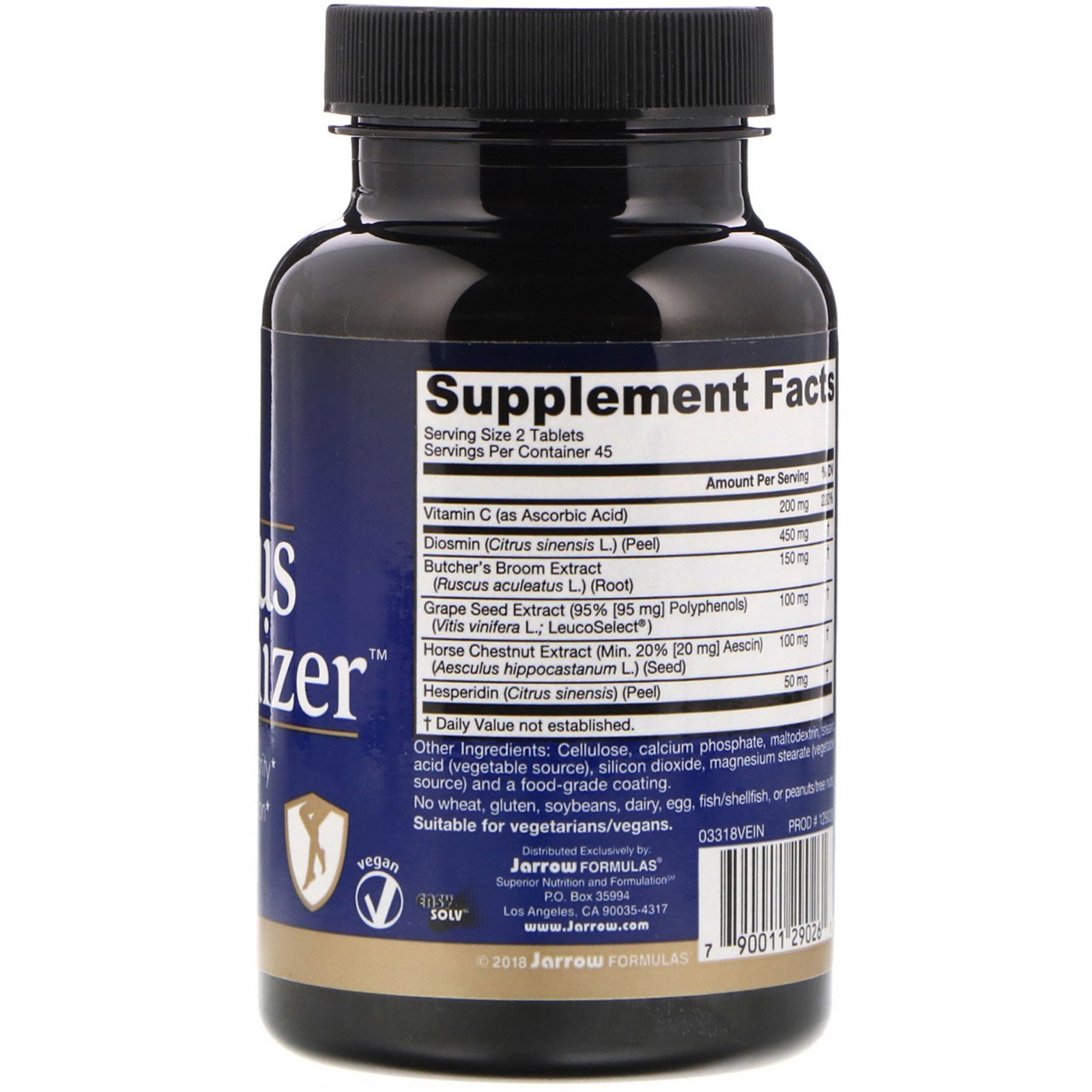 Comprar Jarrow Formulas, Venous Optimizer, 90 comprimidos - Imagem 2