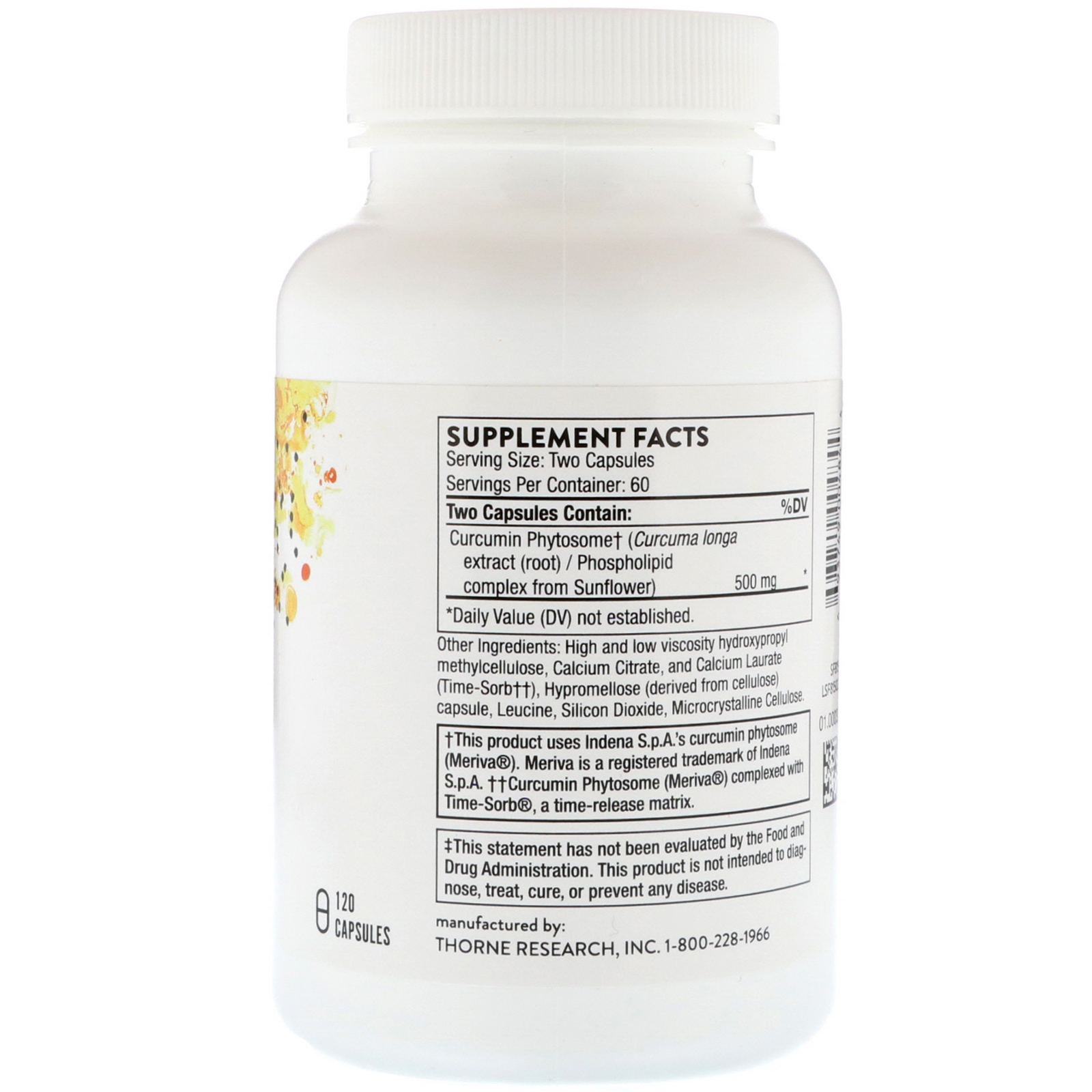 Comprar Thorne Research, Meriva-SF, 120 Capsules - Imagem 2