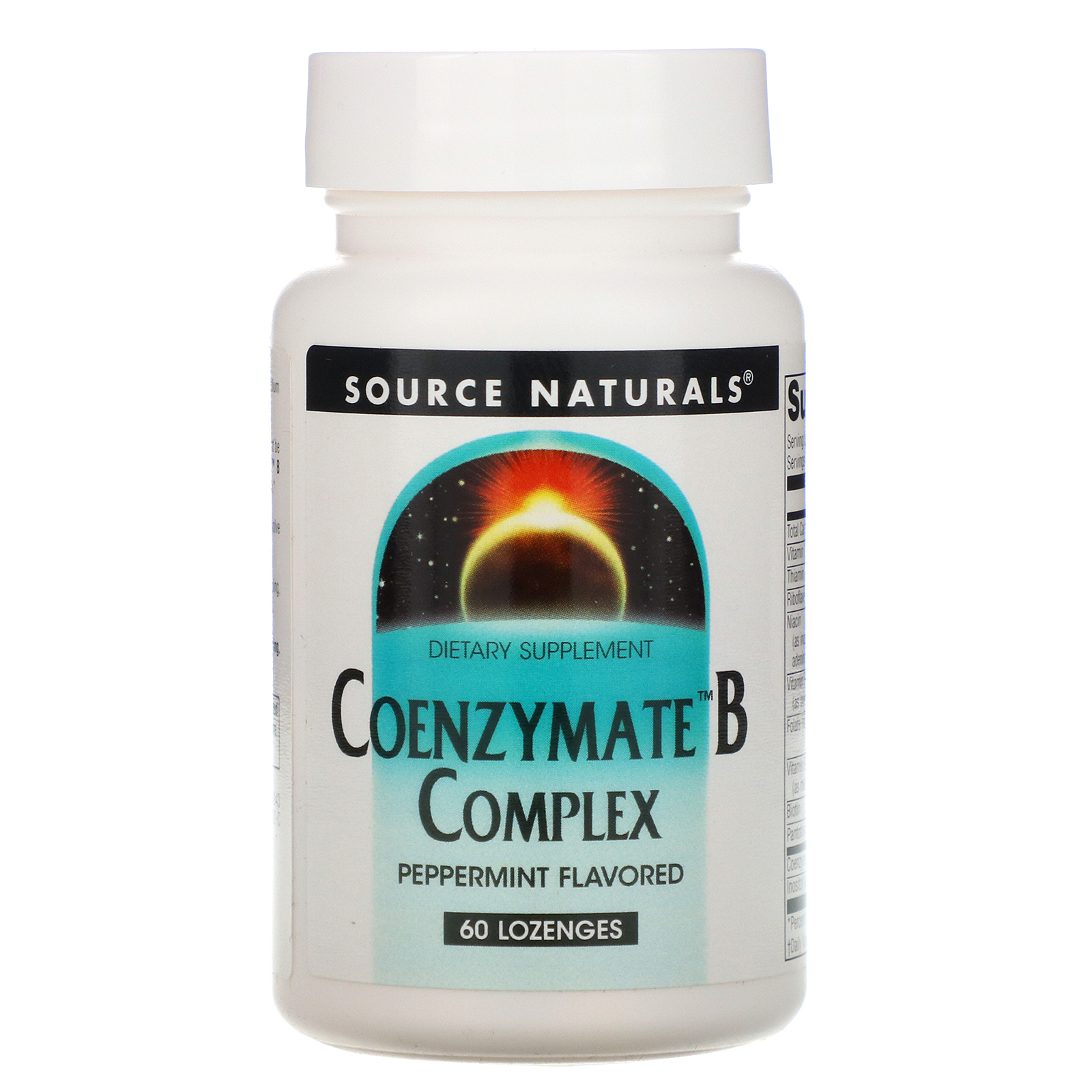 Comprar Source Naturals, Complexo B Coenzima, Sublingual Sabor Hortelã, 60 tabletes