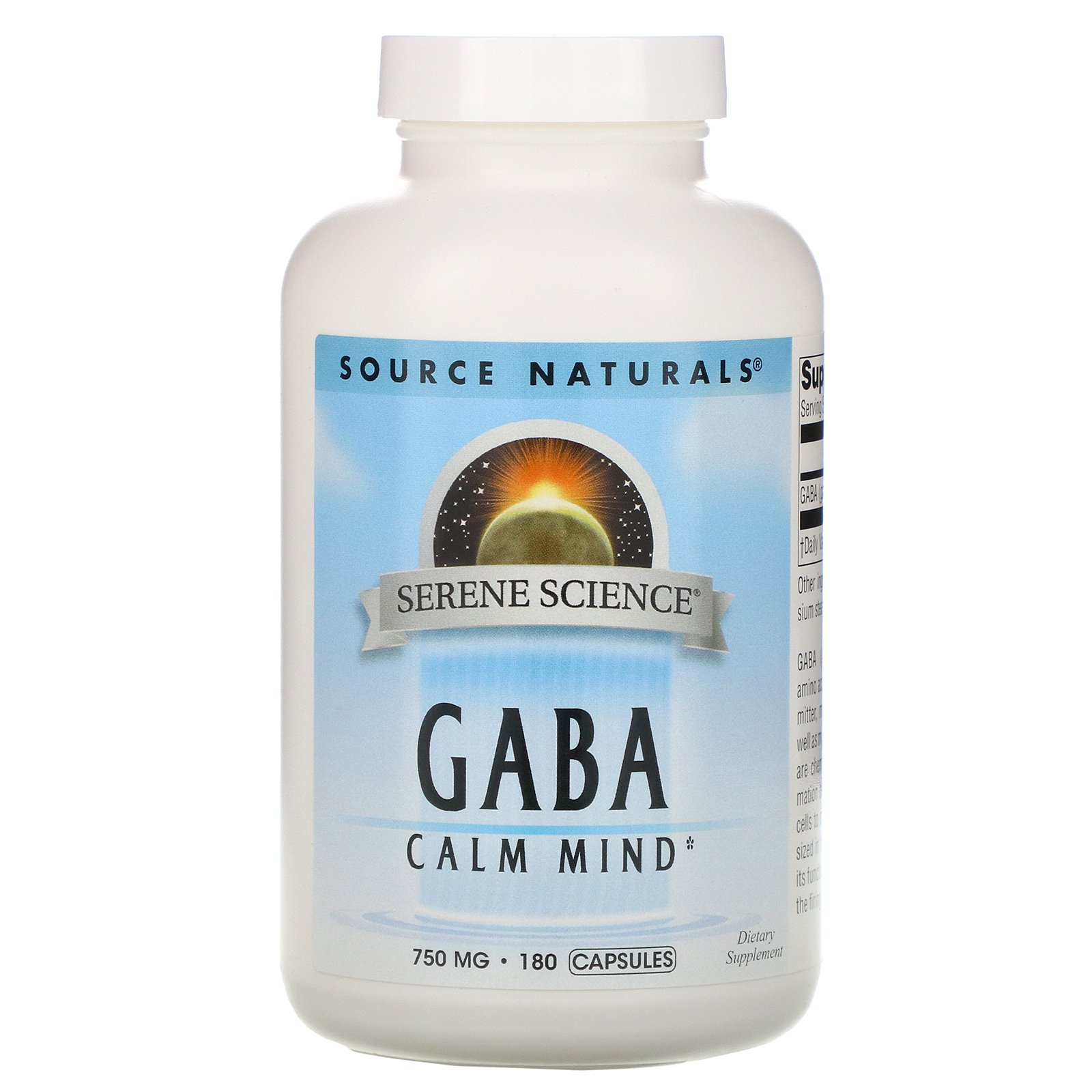 Comprar Source Naturals, GABA, 750 mg, 180 Comprimidos