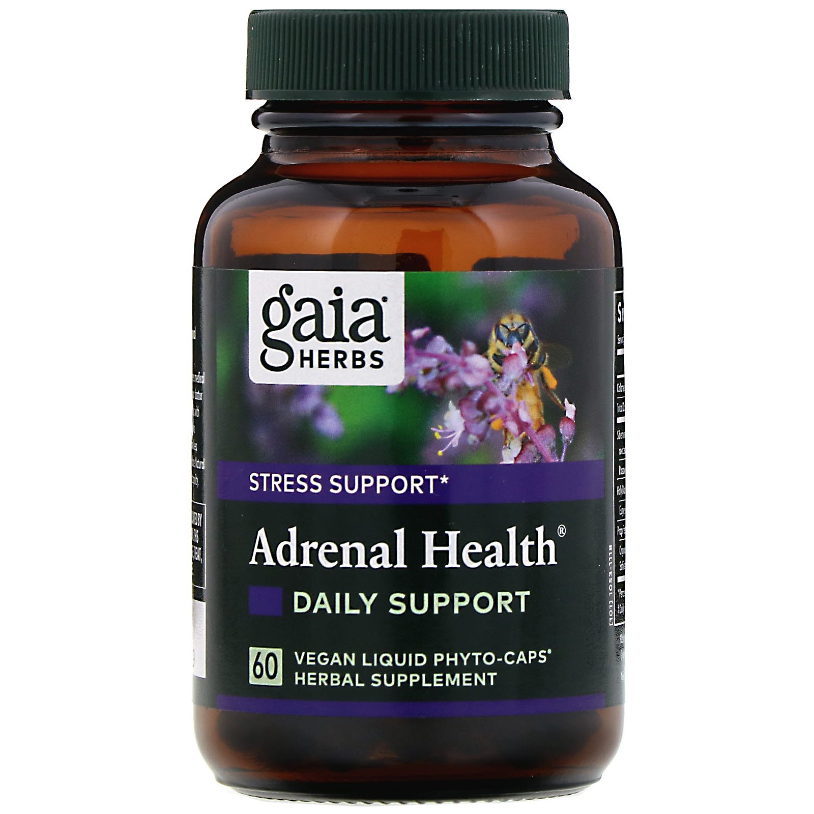Comprar Gaia Herbs, Adrenal Health, Suporte Diário, 60 Fitocápsulas Líquidas Veganas