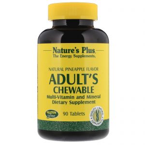 Comprar Nature's Plus, Multivitamínico e Multimineral Mastigável para Adultos, Sabor Natural de Abacaxi, 90 Comprimidos