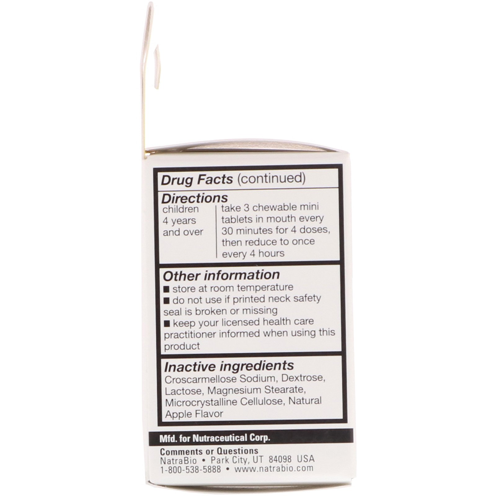 Comprar NatraBio, Children's A+ Attention, 125 Mini Tablets - Imagem 3