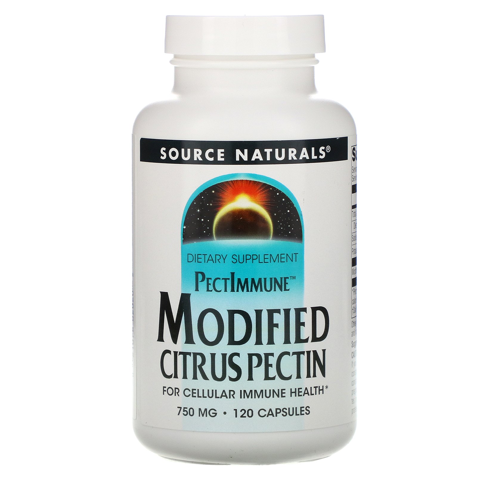 Comprar Source Naturals, PectImmune, Pectina de Citrus Modificada, 750 mg, 120 Cápsulas