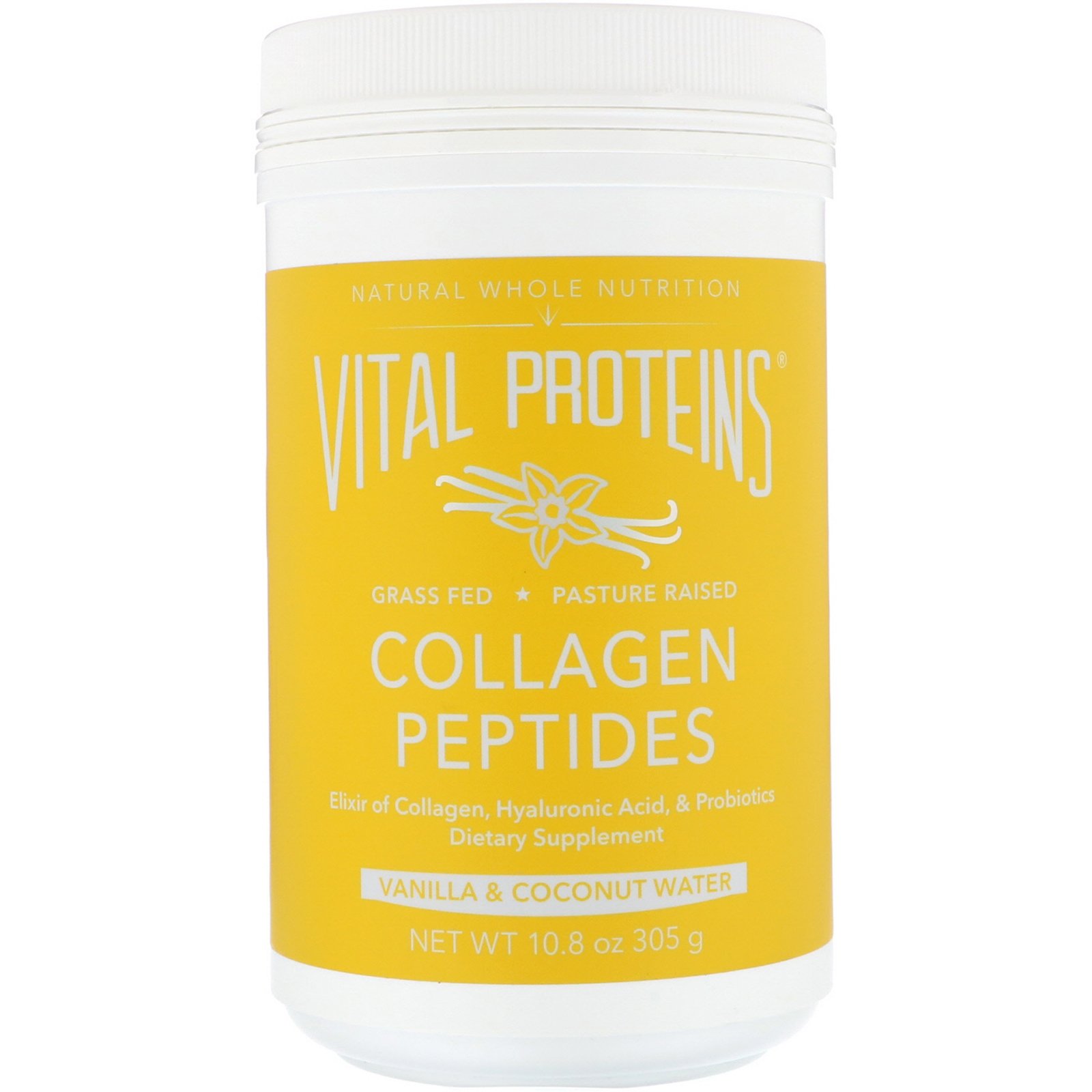 Comprar Vital Proteins, Peptídeos de Colágeno, Baunilha e Água de Coco, 305 g
