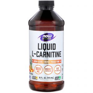Comprar Now Foods, Sports, L-Carnitine Liquid, Tropical Punch, 1,000 mg, 16 fl oz (473 ml)