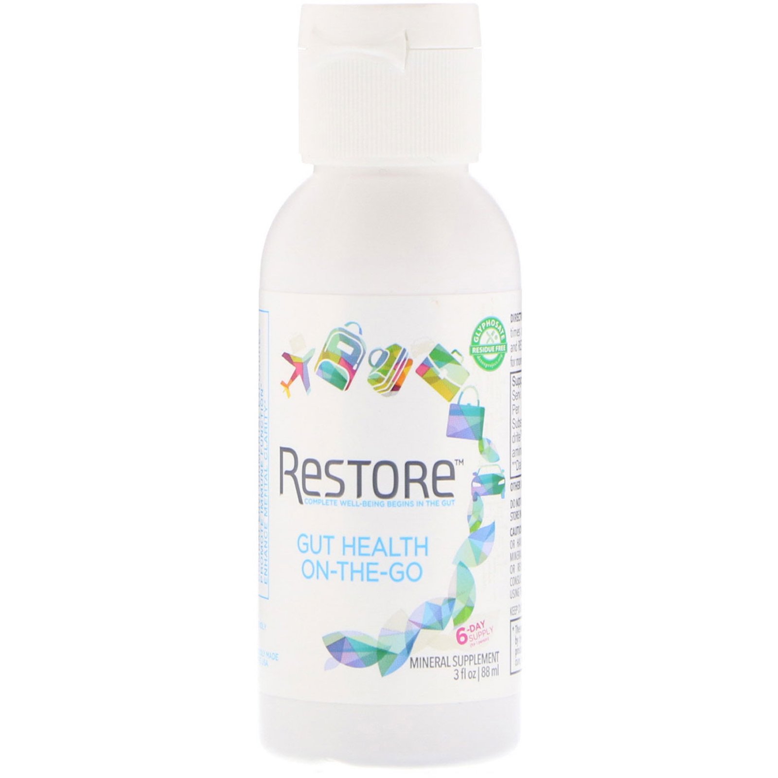 Comprar Restore, Gut Health, Mineral Supplement, On-The-Go, 3 fl oz (88 ml)