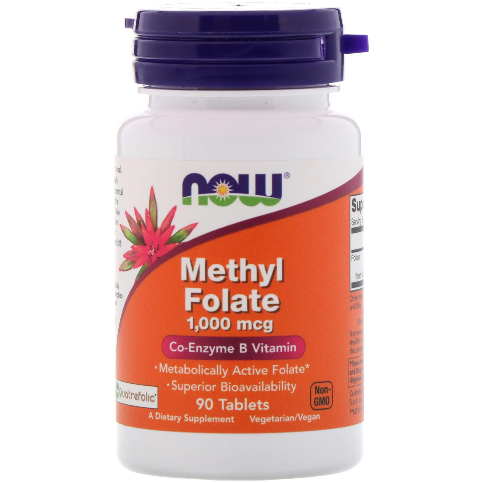 Comprar Now Foods, Folato de Metila, 1.000 mcg, 90 Comprimidos