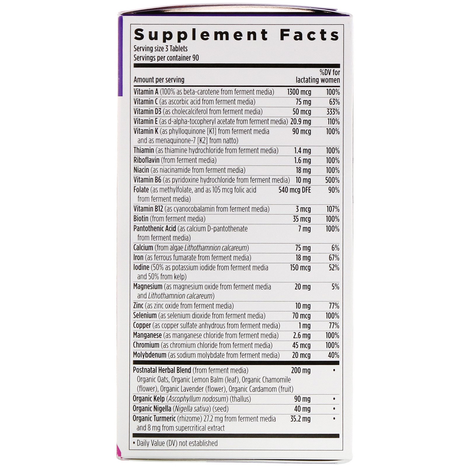 Comprar New Chapter, Perfect Postnatal Multivitamin, 270 Vegetarian Tablets - Imagem 2