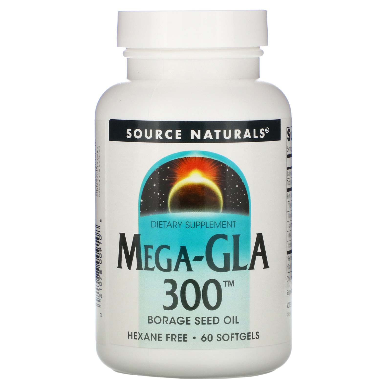 Comprar Source Naturals, Mega-GLA 300, 60 cápsulas softgel