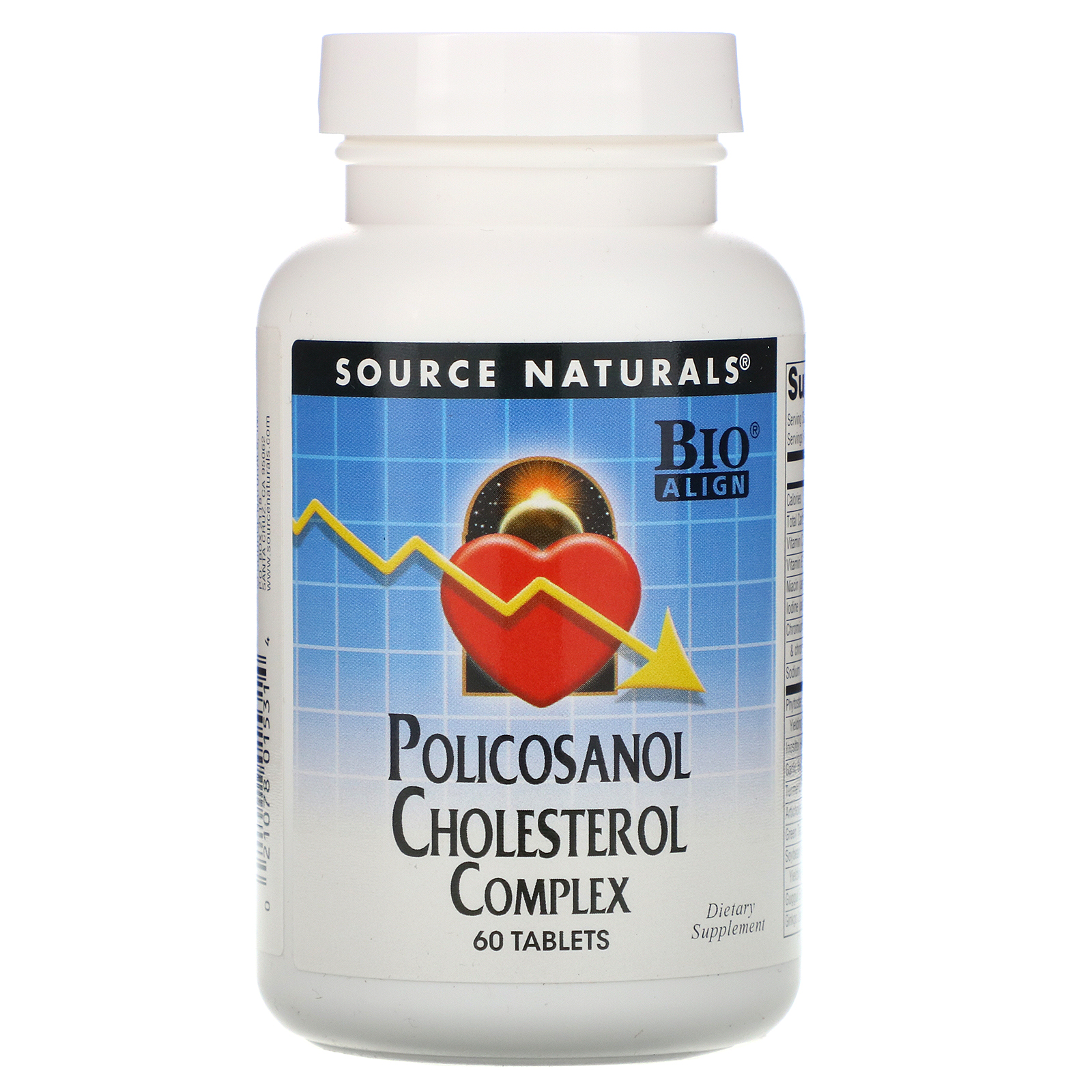 Comprar Source Naturals, Complexo Policosanol Colesterol, 60 tabletes