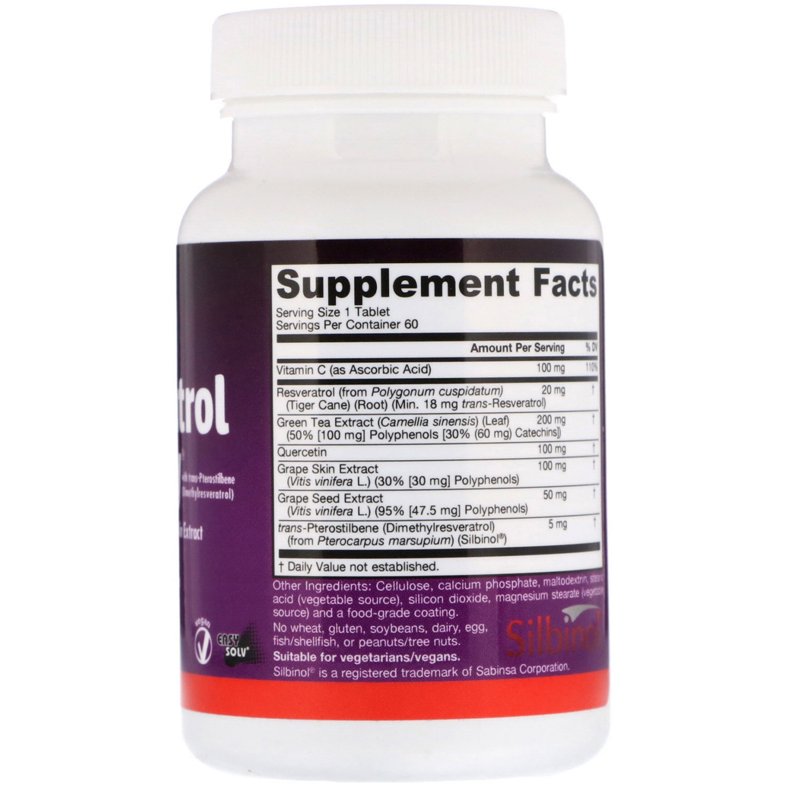 Comprar Jarrow Formulas, Resveratrol Synergy, 60 Comprimidos - Imagem 2