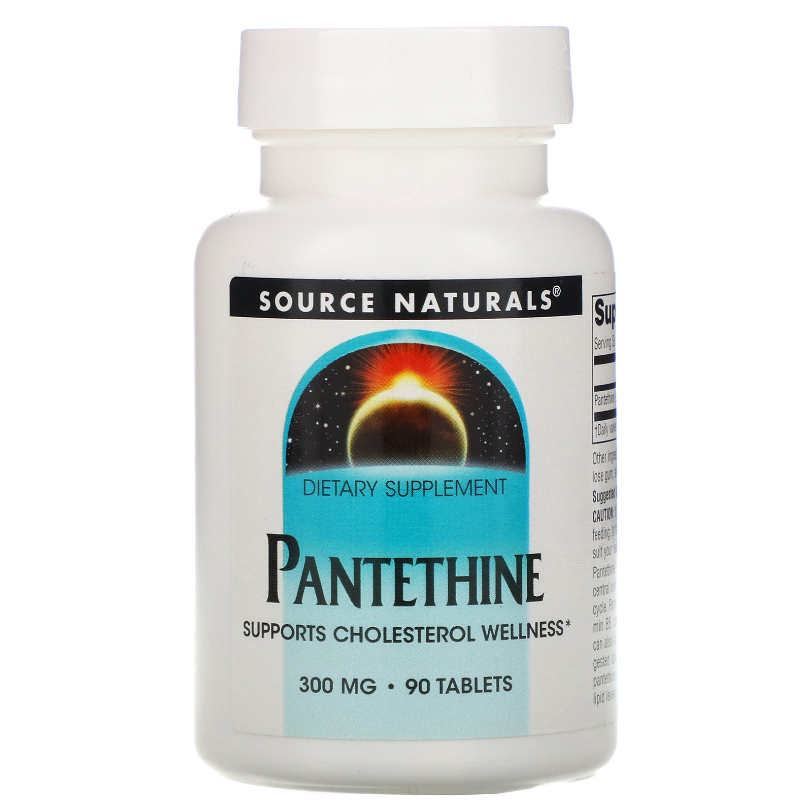 Comprar Source Naturals, Pantetina, 300 mg, 90 Comprimidos