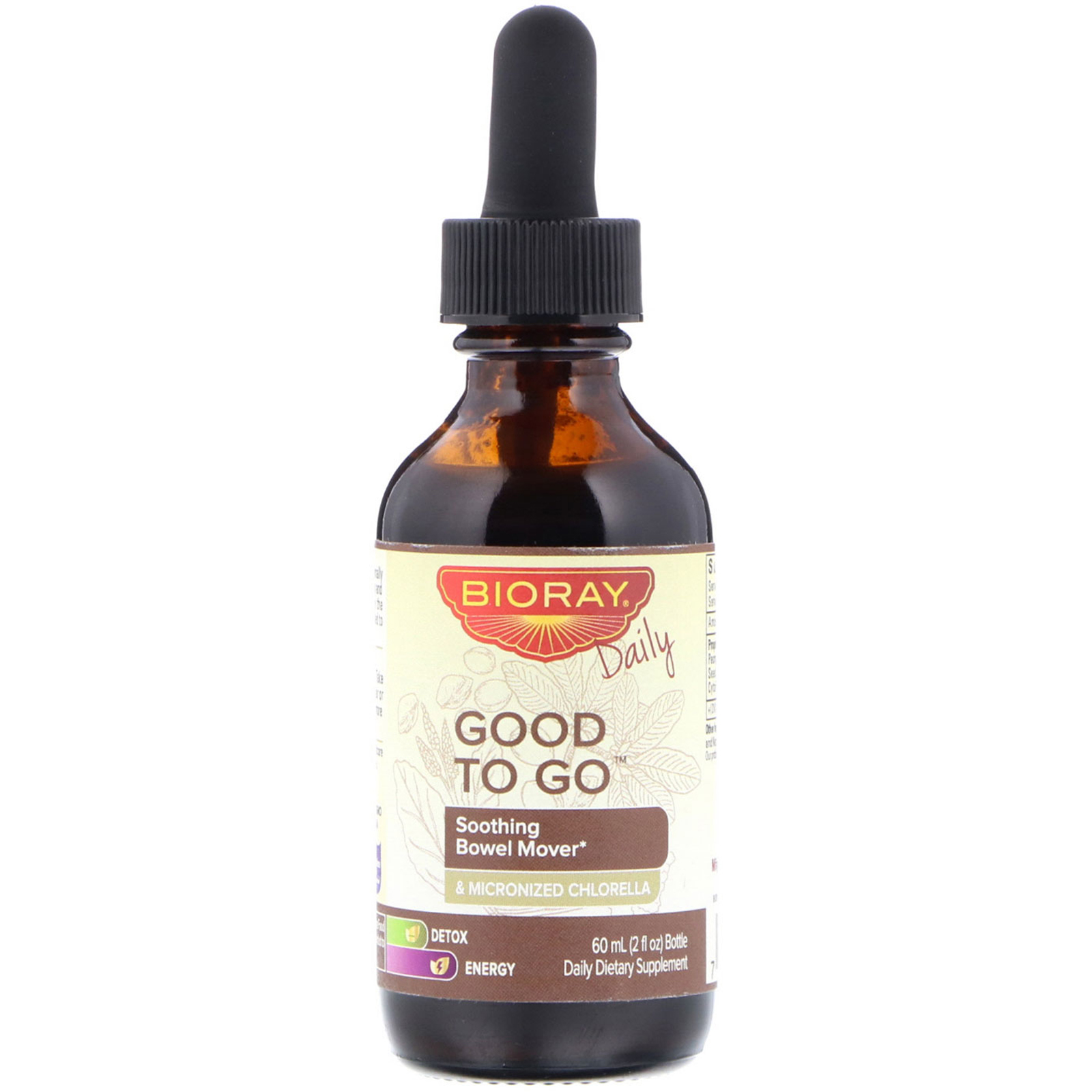 Comprar Bioray, Good To Go, Suporte Intestinal Relaxante, 2 fl oz (60 ml) - Imagem 3