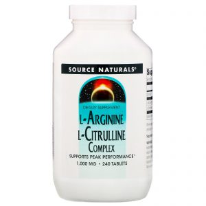Comprar Source Naturals, Complexo de L-Arginina L-Citrullina, 1.000 mg, 240 Comprimidos