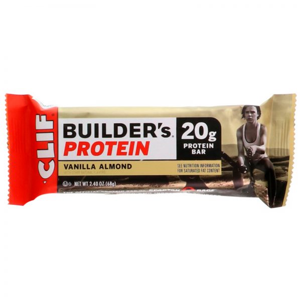 Comprar Clif Bar, Builder's Protein Bar, Vanilla Almond, 12 Bars, 2.4 oz (68 g) Each - Imagem 4
