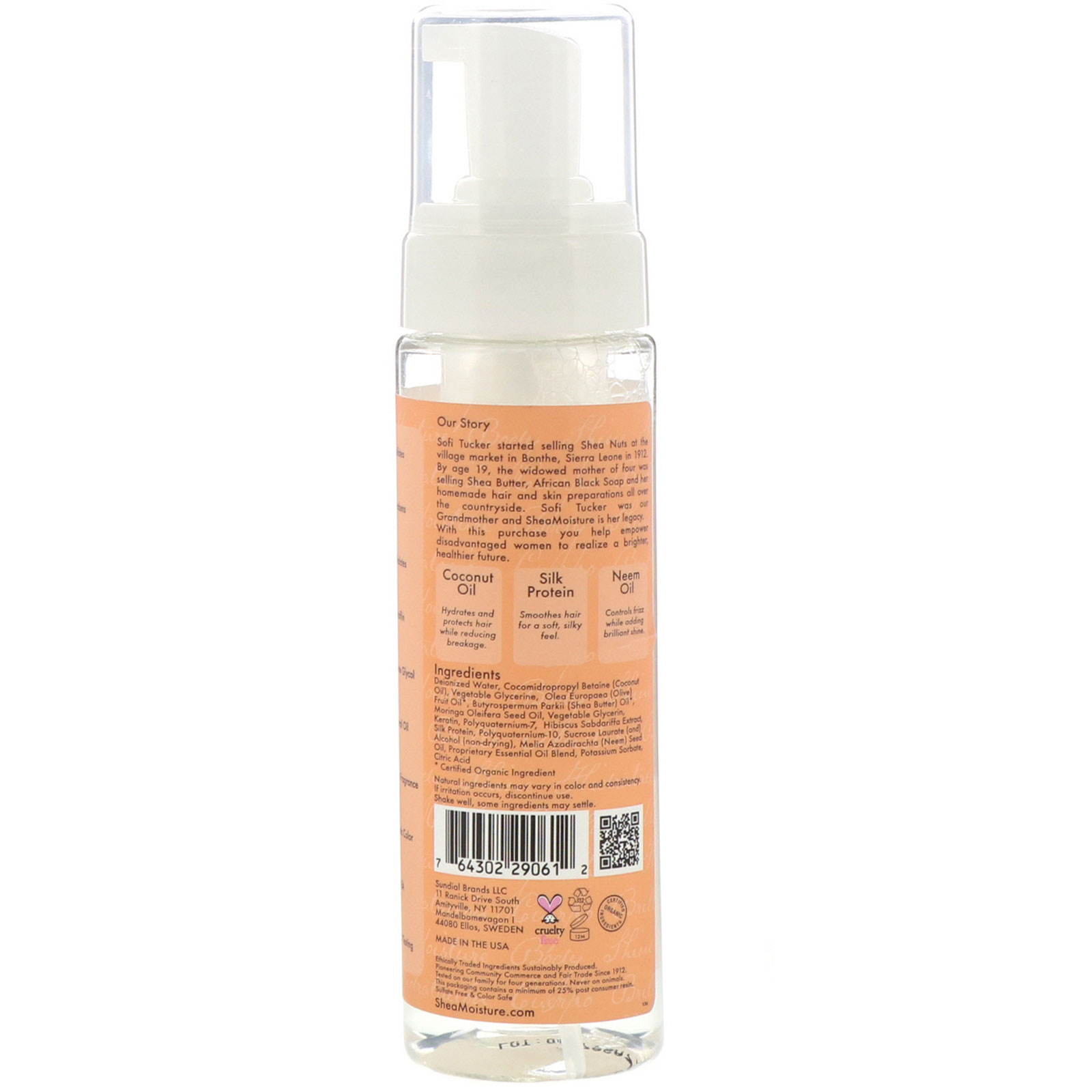 Comprar SheaMoisture, Coco e Hibisco, Musse para Cachos sem Frizz, 220 ml (7,5 fl oz) - Imagem 2