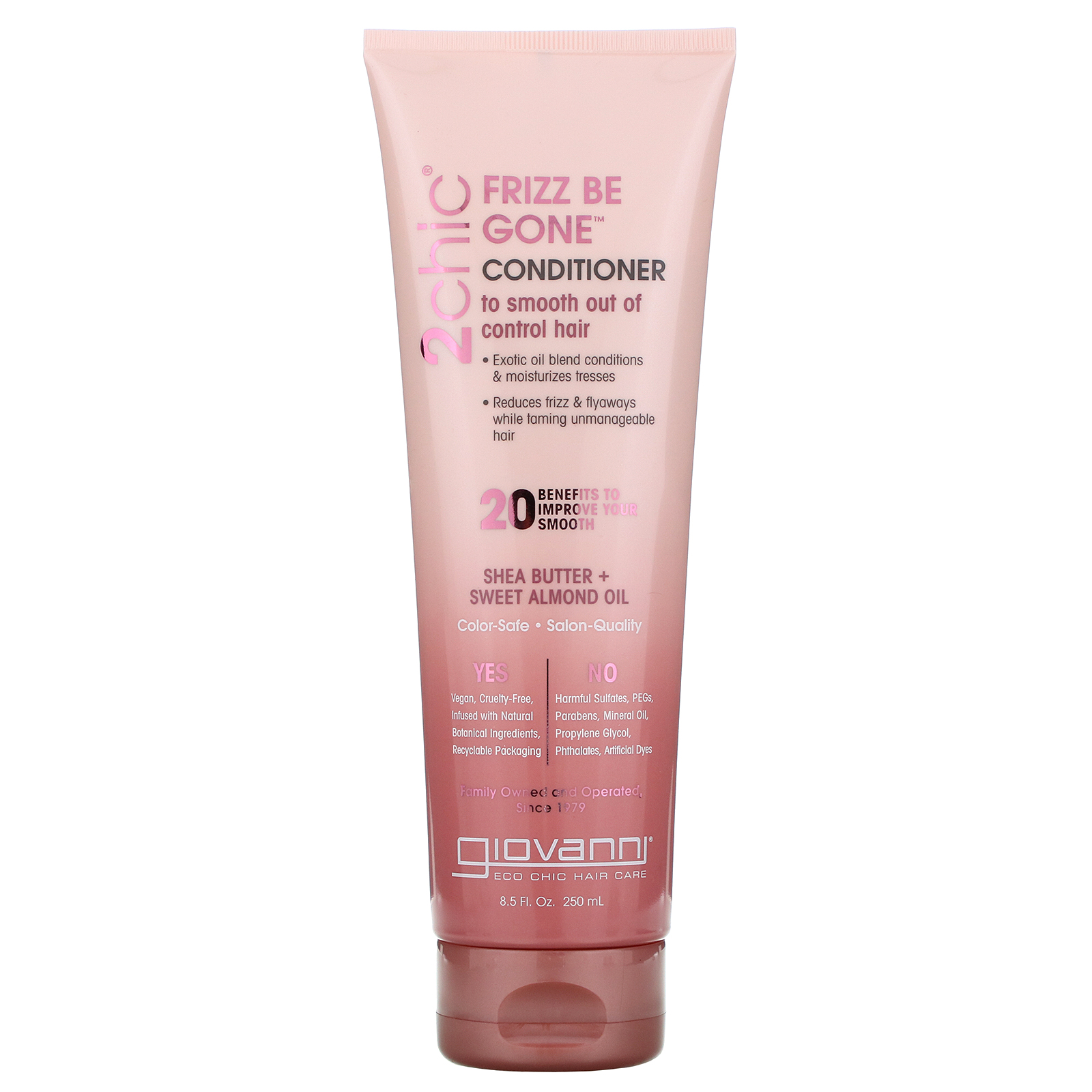 Comprar Giovanni, 2chic, Condicionador de Controle de Frzz, Manteiga de Karité + Óleo de Amêndoa Doce, 8,5 fl oz (250 ml)