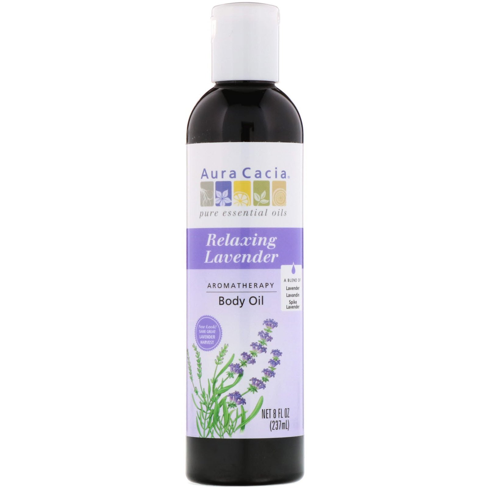 Comprar Aura Cacia, Óleo Corporal de Aromaterapia, Lavanda Relaxante, 8 fl oz (237 ml)