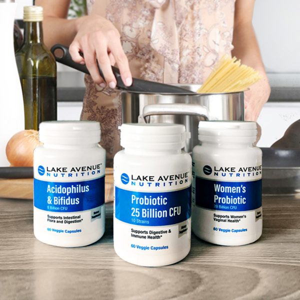 Comprar Lake Avenue Nutrition, Acidophilus & Bifidus, Probiotic Blend, 8 Billion CFU, 60 Veggie Capsules - Imagem 4