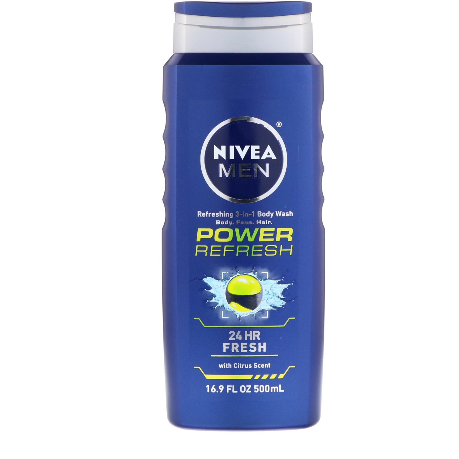 Comprar Nivea, Refrescância Poderosa, Sabonete Corporal 3 em 1, 16,9 oz fl (500 ml)