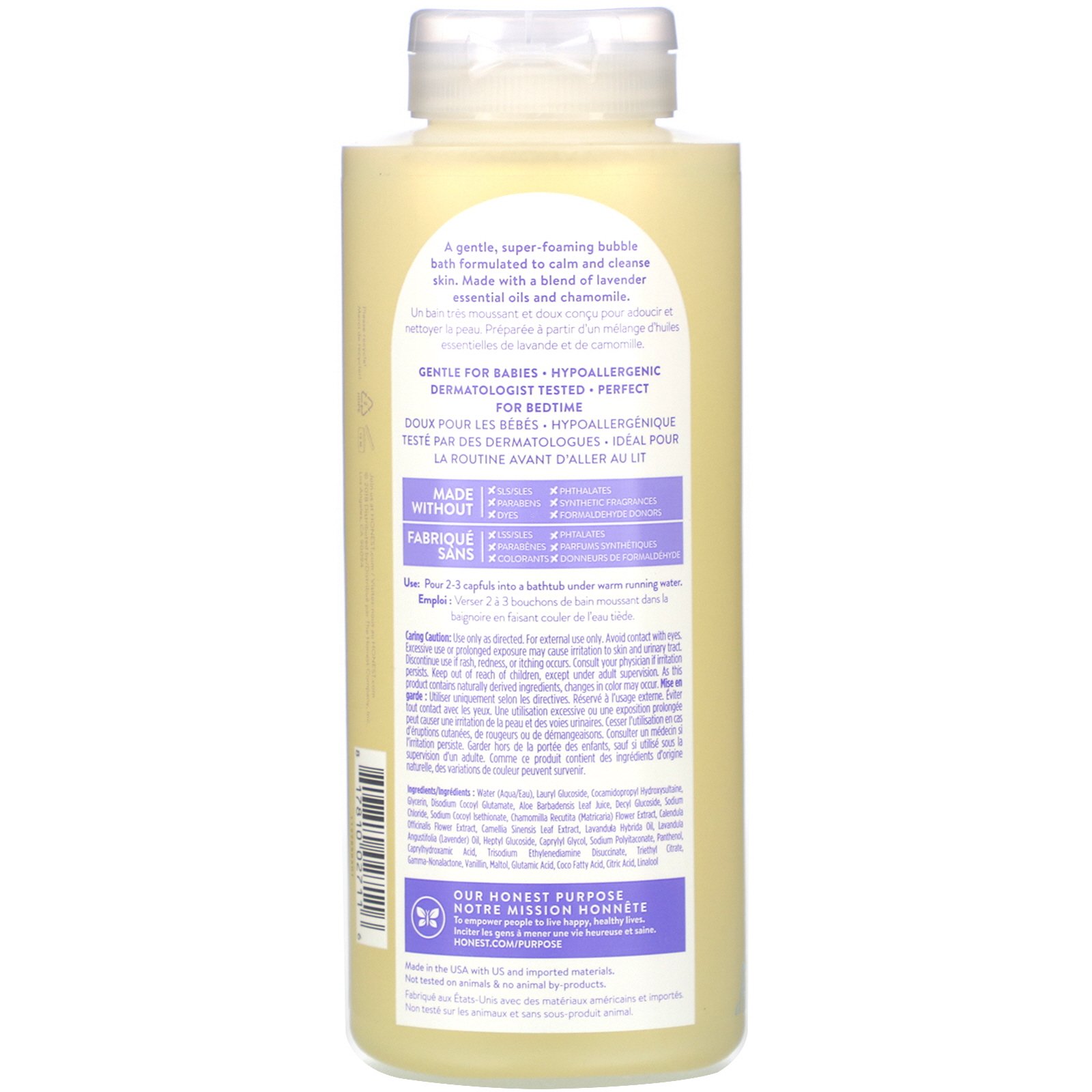 Comprar The Honest Company, Truly Calming Bubble Bath, Lavender, 12.0 fl oz (355 ml) - Imagem 2