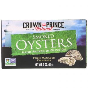 Comprar Crown Prince Natural, Smoked Oysters, In Olive Oil, 3 oz (85 g)