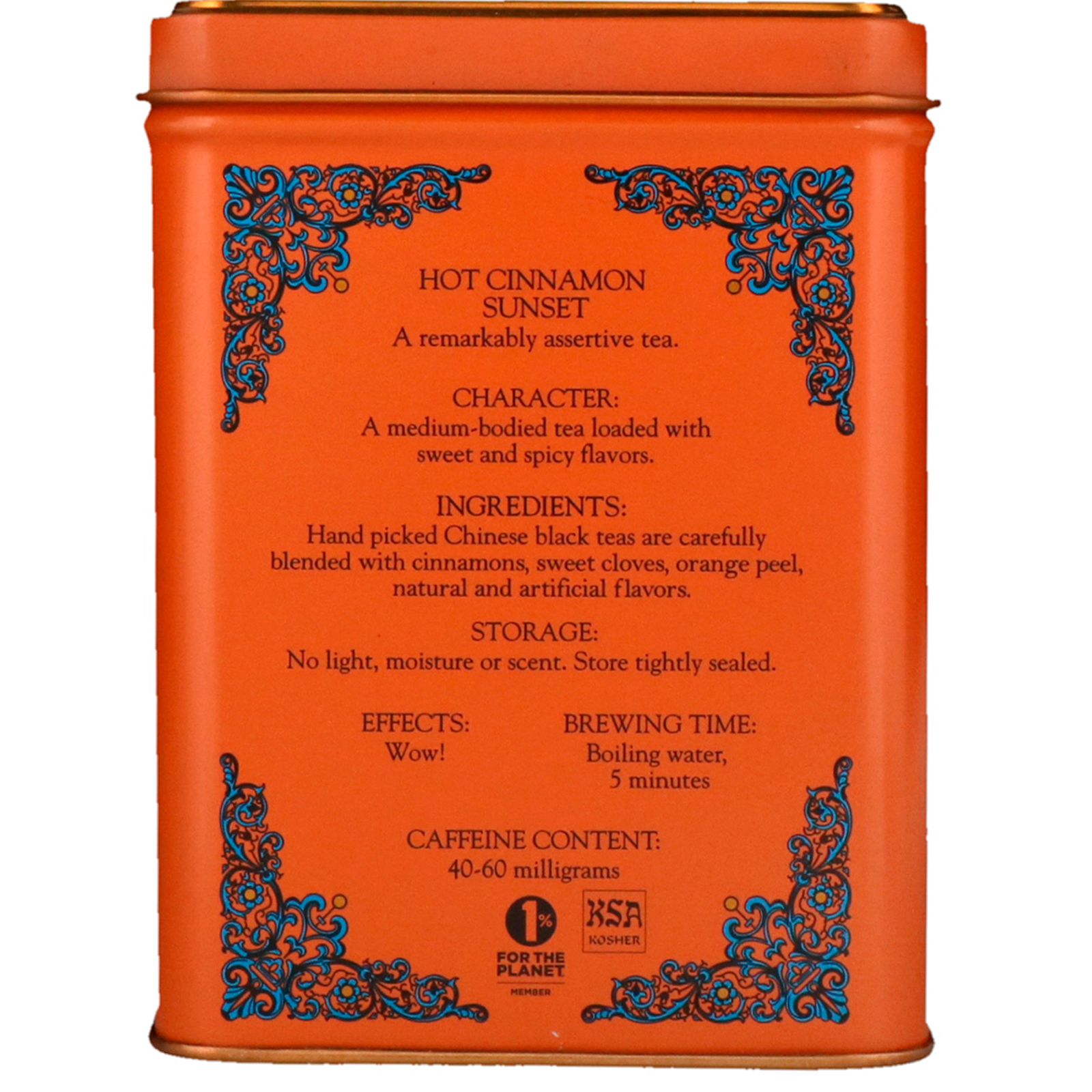 Comprar Harney & Sons, Mistura para Chá HT, Pôr do sol quente com canela, 20 sachês de chá, 40 g (1,4 oz) - Imagem 2