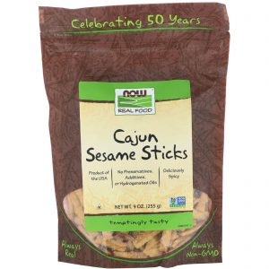 Comprar Now Foods, Real Food, Palitos de Gergelim Cajun, 255 g (9 oz)