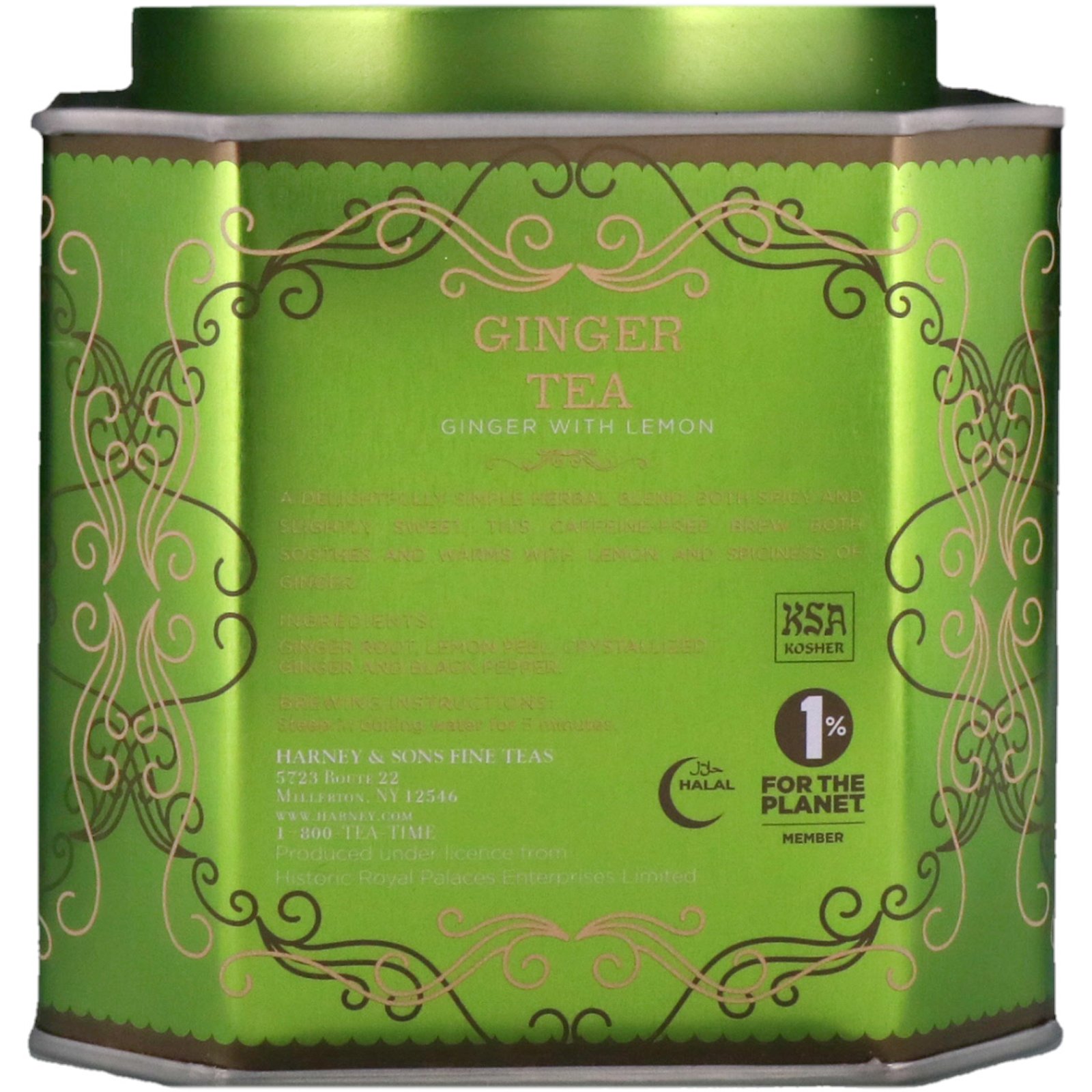 Comprar Harney & Sons, Historic Royal Palaces, Ginger Tea, Ginger with Lemon, 30 Sachets, 2.67 oz (75 g) - Imagem 2