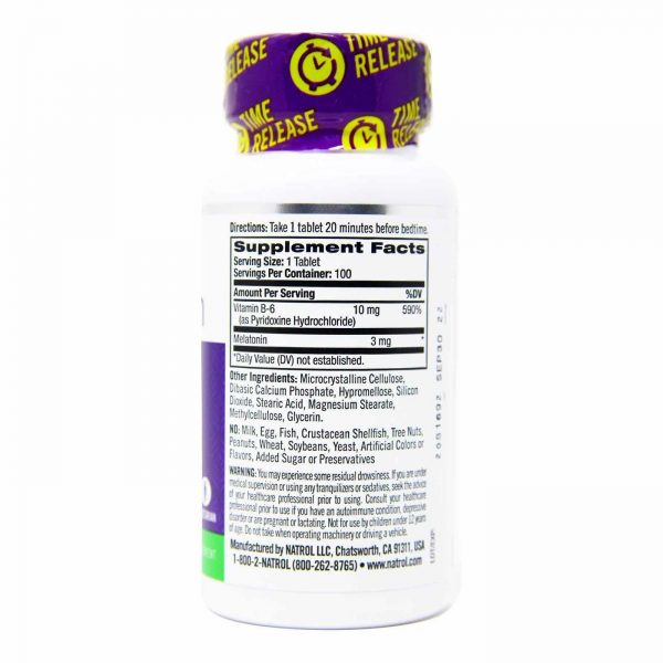 Comprar Natrol Melatonina 3 mg Libertação lenta - 100 Tabletes - Imagem 4